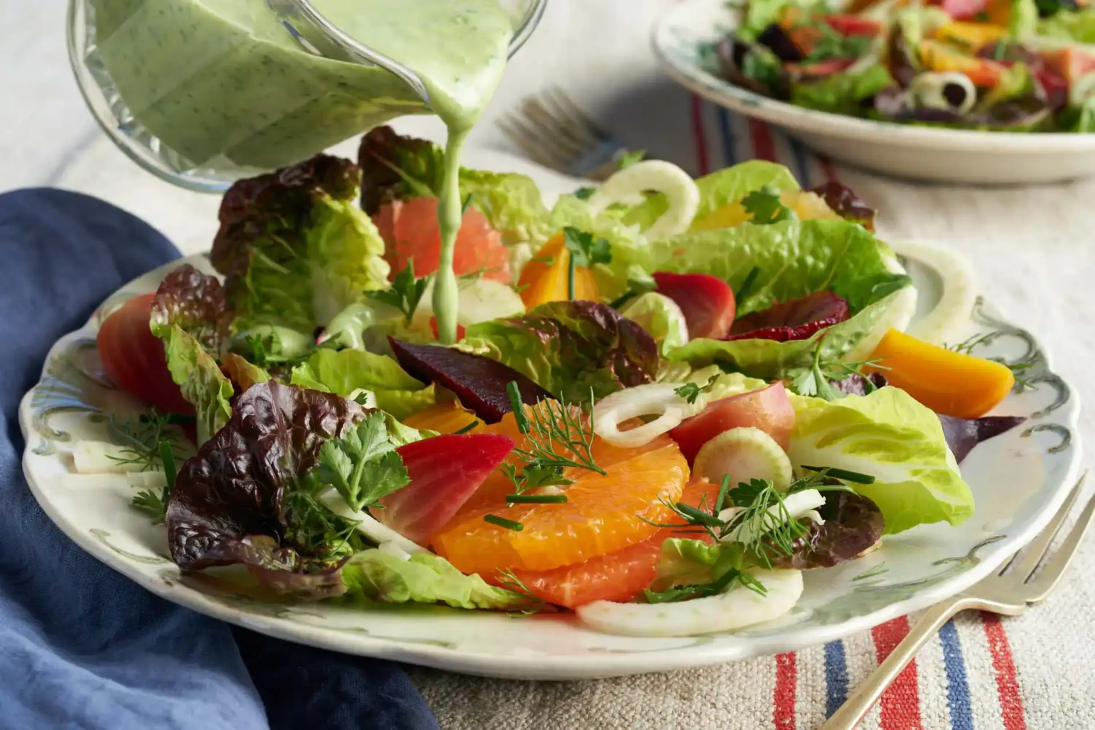 Ganja Goddess Dressing with Little Gem Salad