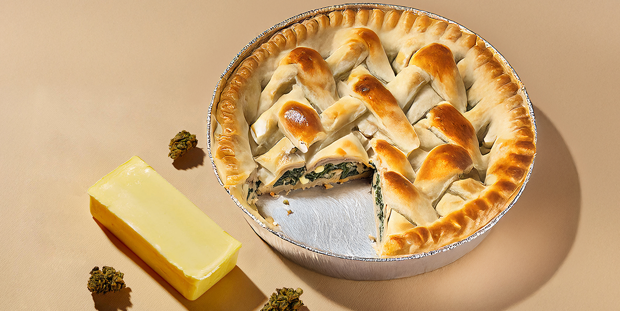 Nugs Butter Potpie edible shown in picture for Method of Turkey pot pie