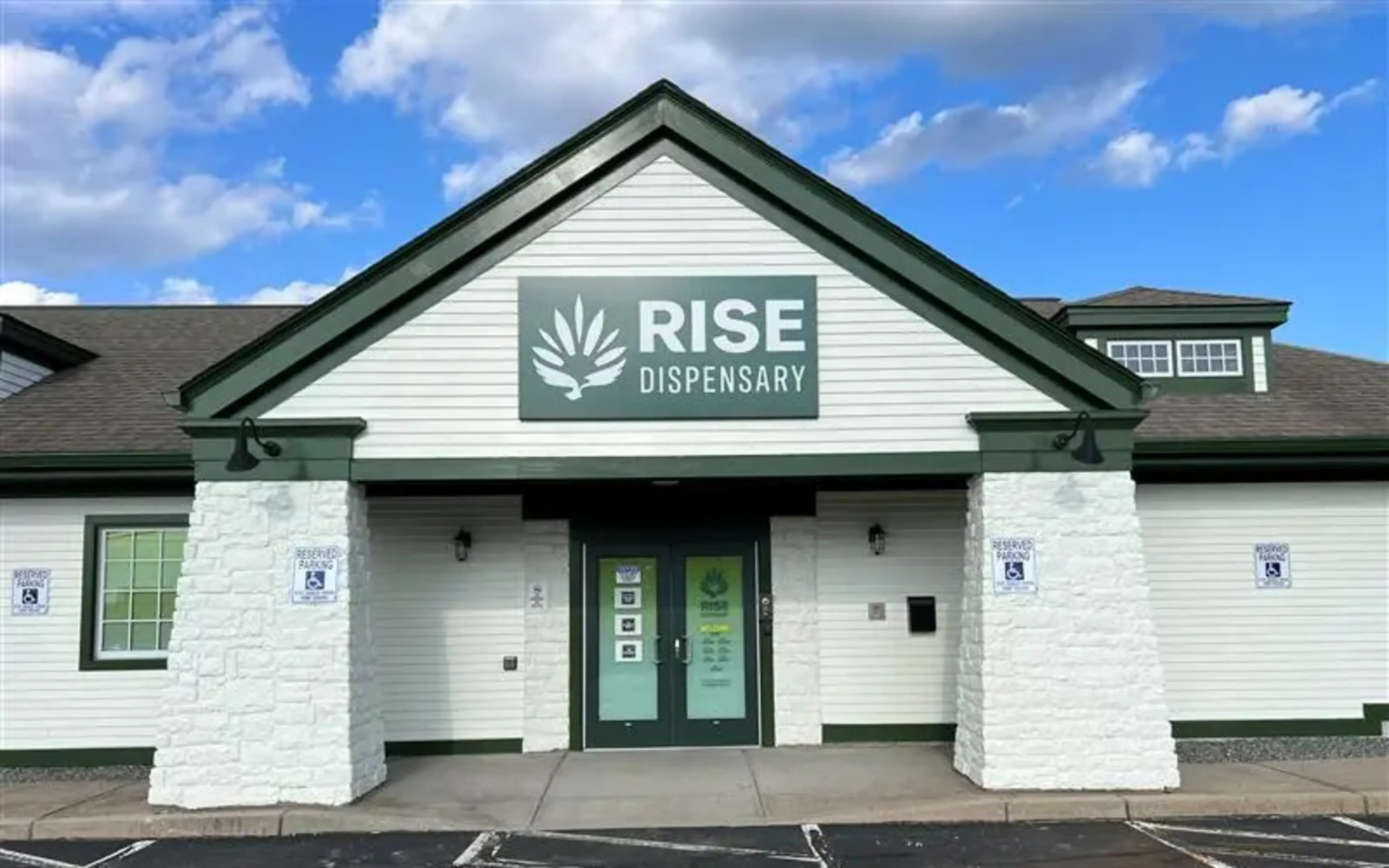 Licensed cannabis dispensary storefront in Rhode Island