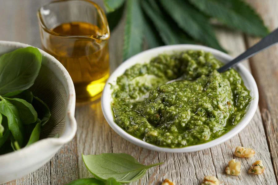 Super Green Canna-Pesto | RISE Cannabis Recipes