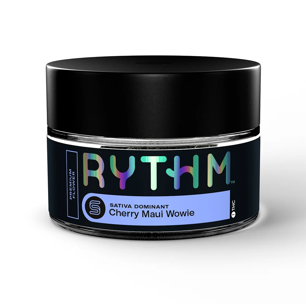 RYTHM-Flower-SATIVA-CherryMauiWowie-Jar-3-5g-Img1