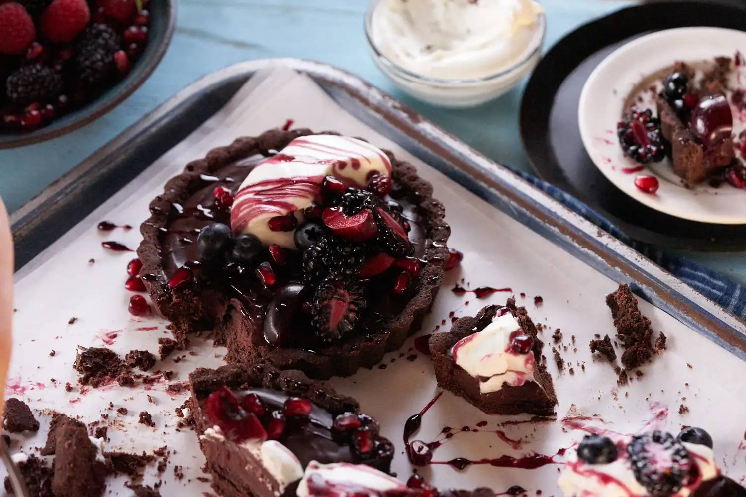 Gluten-Free Cannabis Chocolate & Cherry Tart Gallery-2