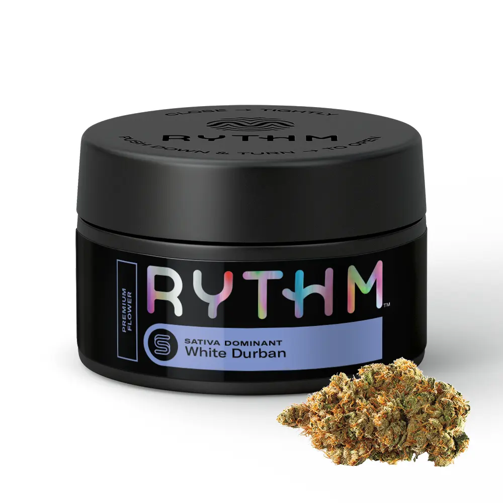 RYTHM-Flower-Sativa-White-Durban-Black-Jar-3-5g