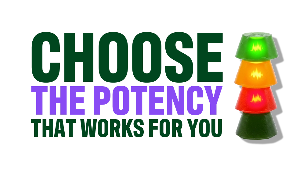 Choose the potency in edibles