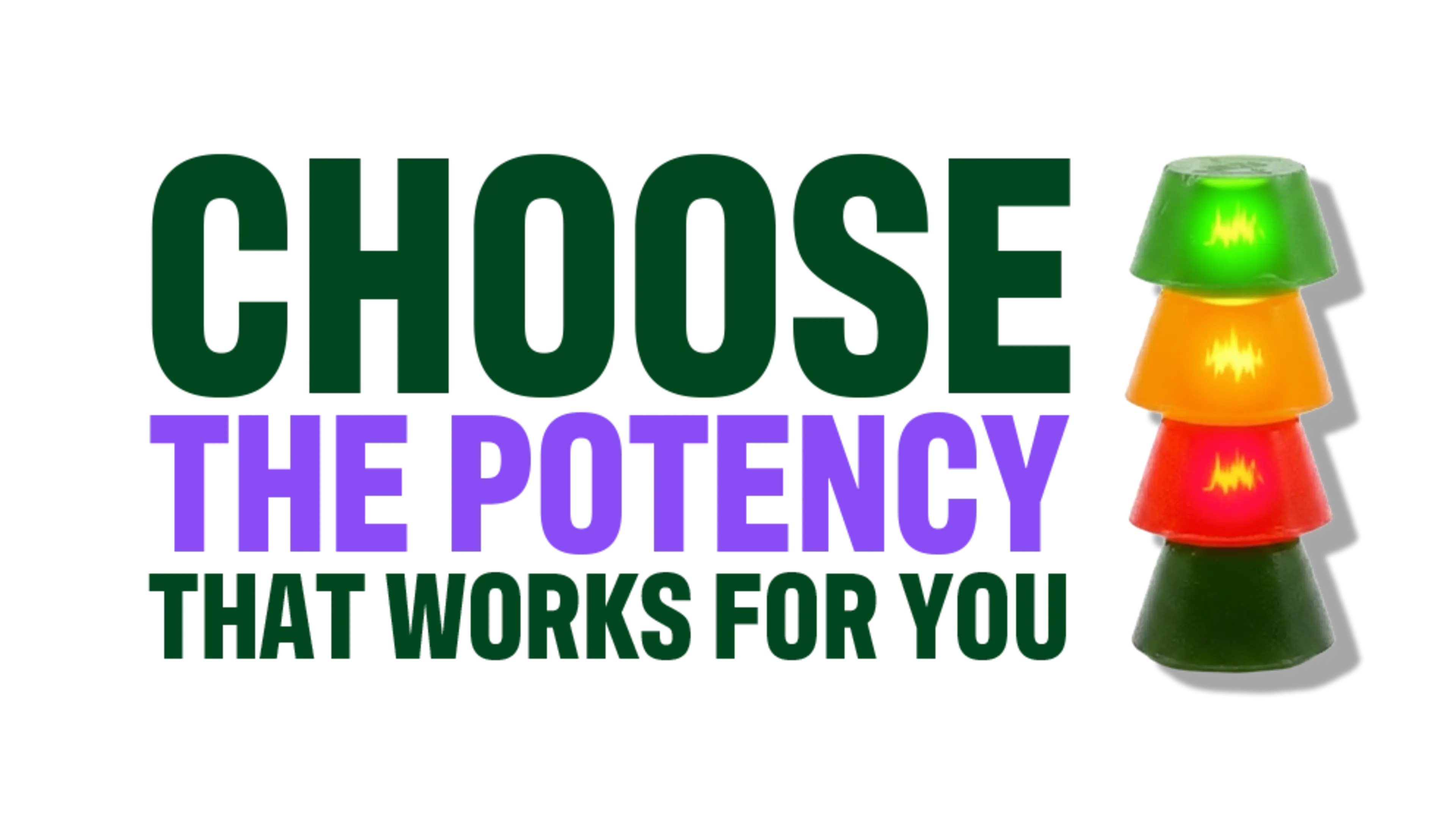 Choose the potency in edibles