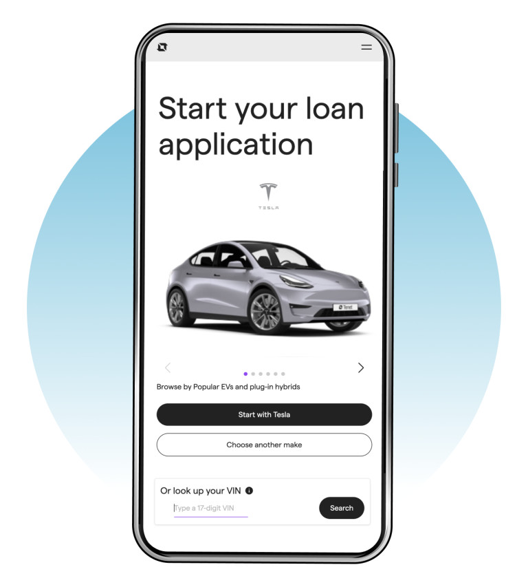 tesla apply for financing