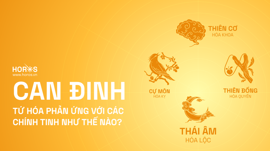 Tứ Hoá Phản Ứng Với Các Chính Tinh Can Đinh Như Thế Nào?