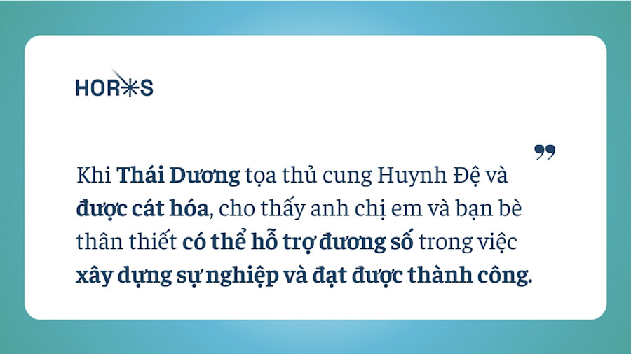 Cung Huynh Đệ Trong Tử Vi