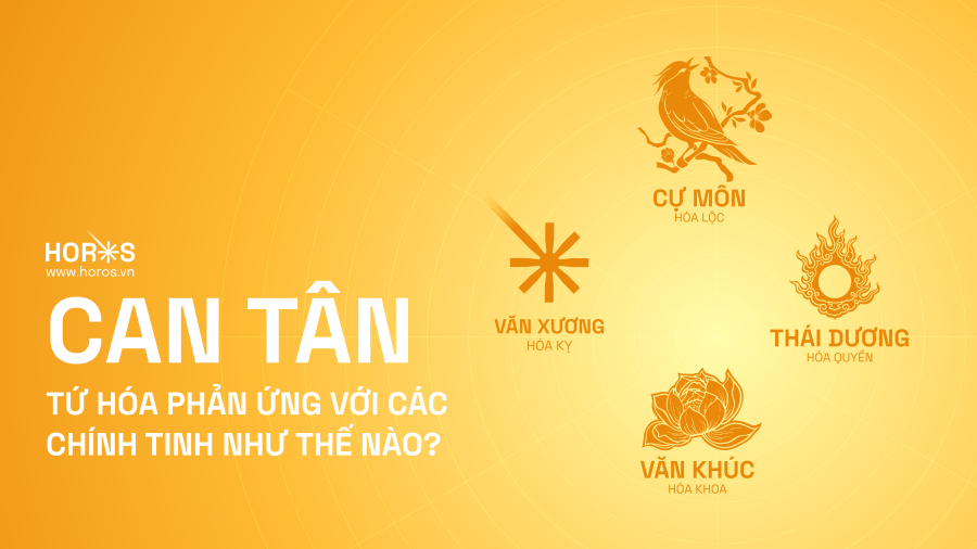 Tứ Hoá Phản Ứng Với Các Chính Tinh Can Tân Như Thế Nào?