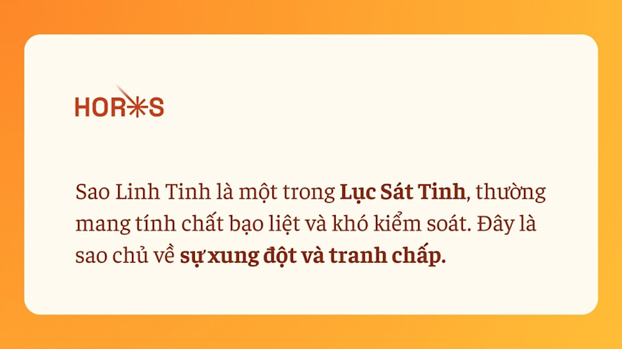 Sao Linh Tinh Sát Tinh Âm Trầm Nguy Hại