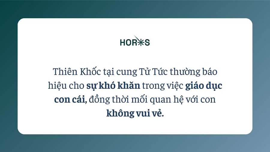 Sao Thiên Khốc Cung Tử Tức