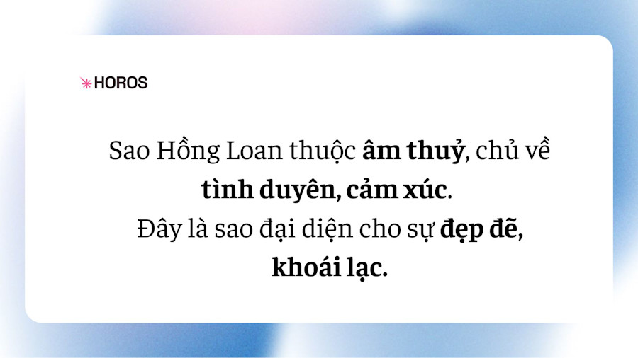 Sao Hồng Loan - Ngôi Sao Duyên Dáng Và Thu Hút 1