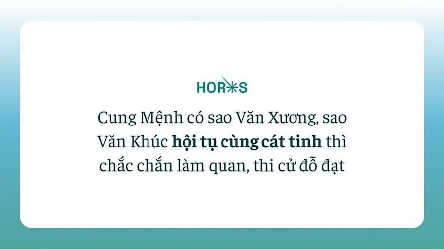 CÁc sao trong tử vi, Văn Xương Văn Khúc là các văn tinh thuộc hàng sao “văn ôn võ luyện”