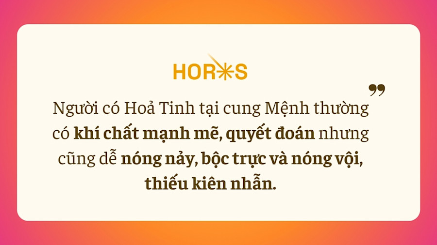 Sao Hoả Tinh Sát Tinh Nóng Nảy Liều Lĩnh