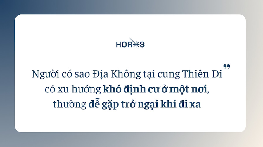 Địa Không tại cung Thiên Di