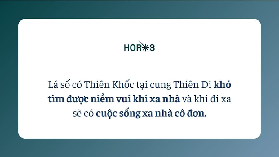 Sao Thiên Khốc Cung Thiên Di