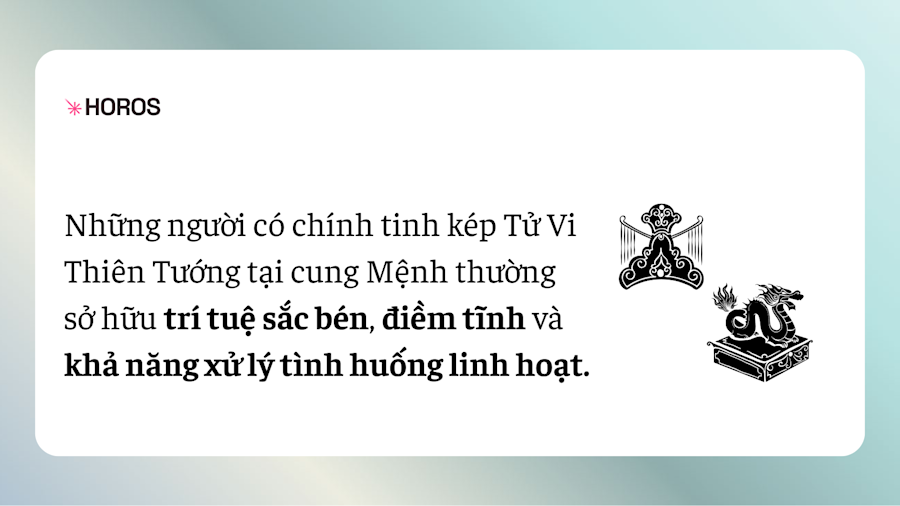 Chính Tinh Kép Tử Vi Thiên Tướng 3