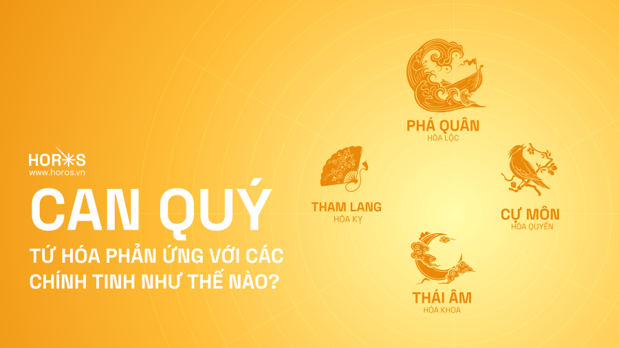 Tứ Hoá Phản Ứng Với Các Chính Tinh Can Quý Như Thế Nào?