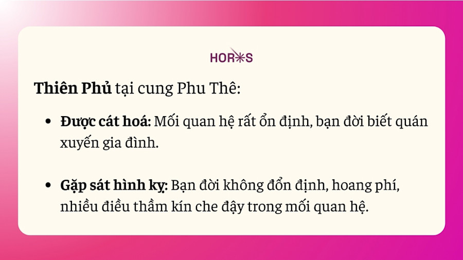Cung Phu Thê Ý Nghĩa Người Bạn Đời Trong Tử Vi