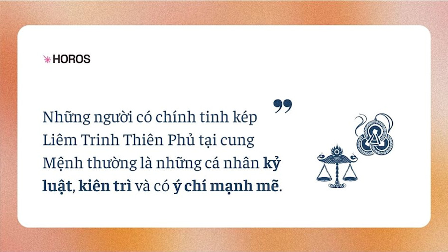 Chính Tinh Kép Liêm Trinh Thiên Phủ 3