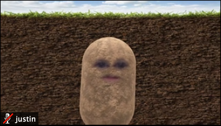 Sensu Engineer Justin as potato