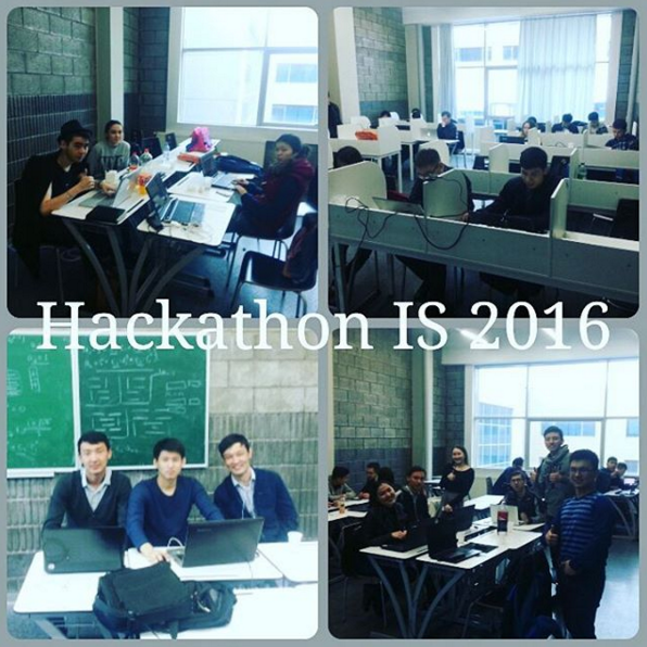 Pictures of participants in Hackathon 2016