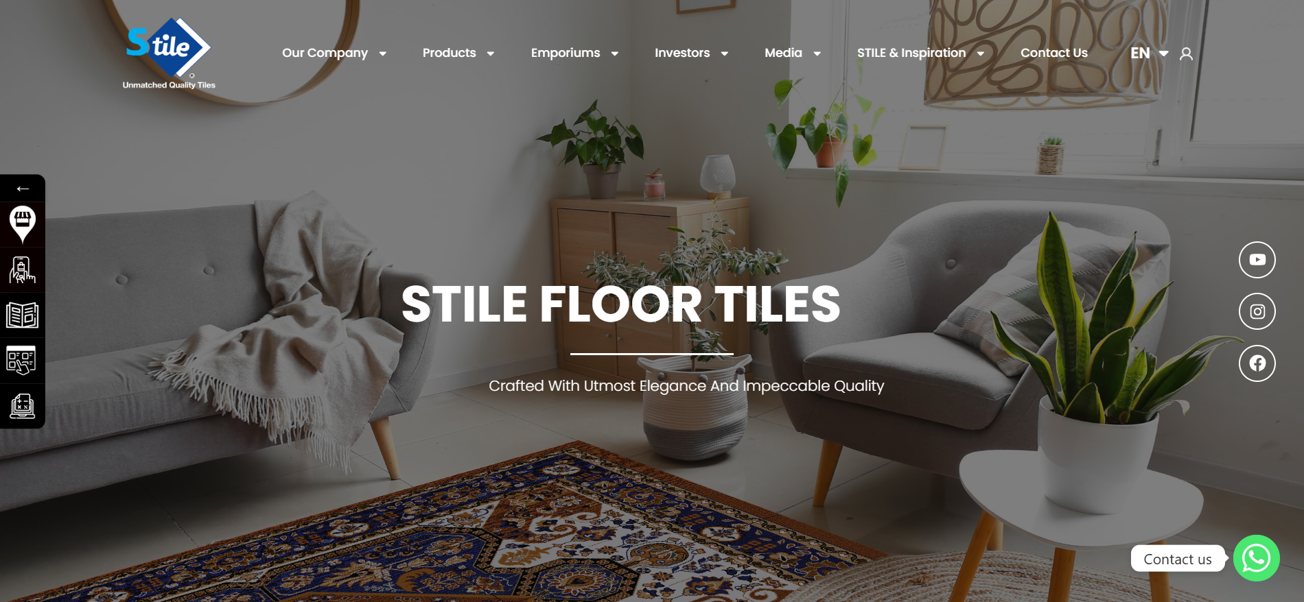 Shabbir Tiles (STILE) Website Development