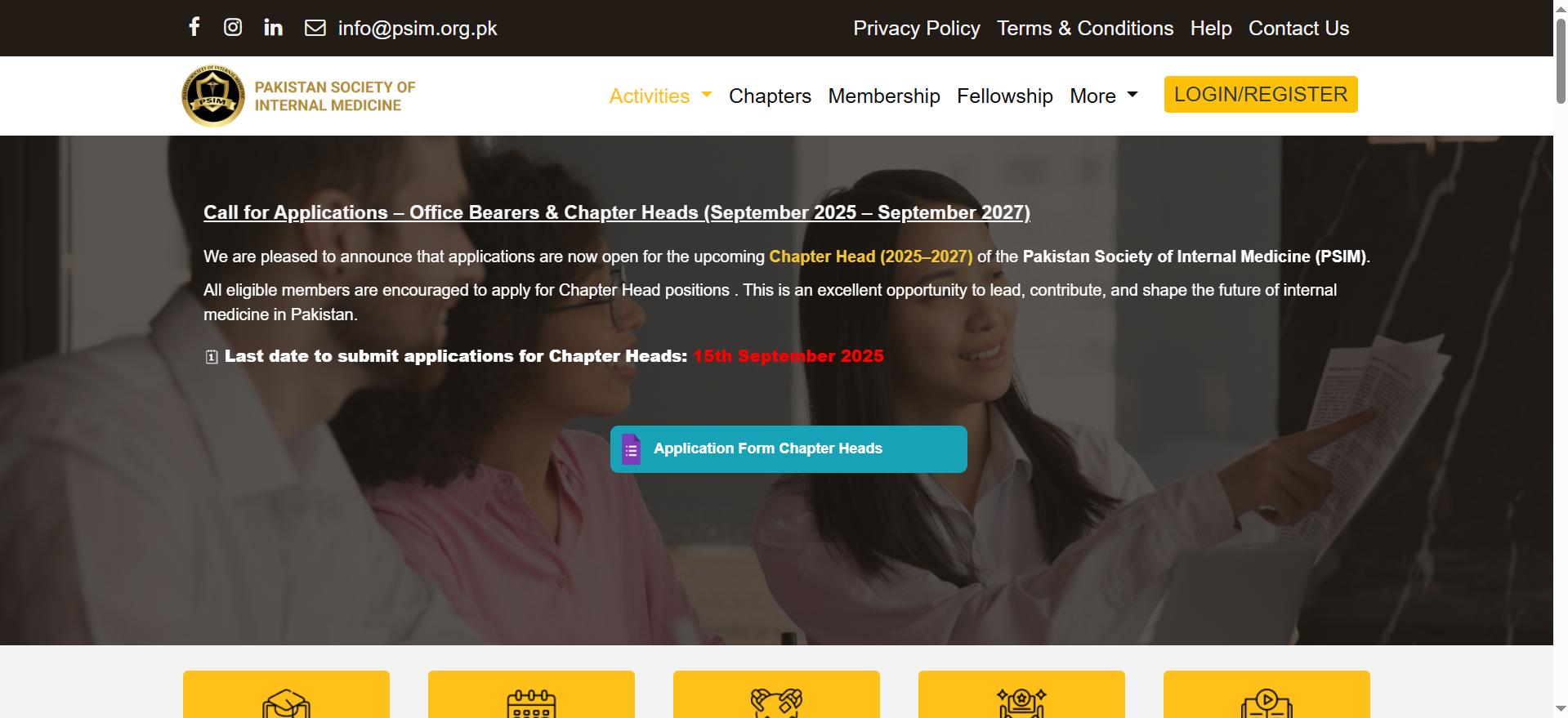 Pakistan Society of Internal Medicine (PSIM) Website