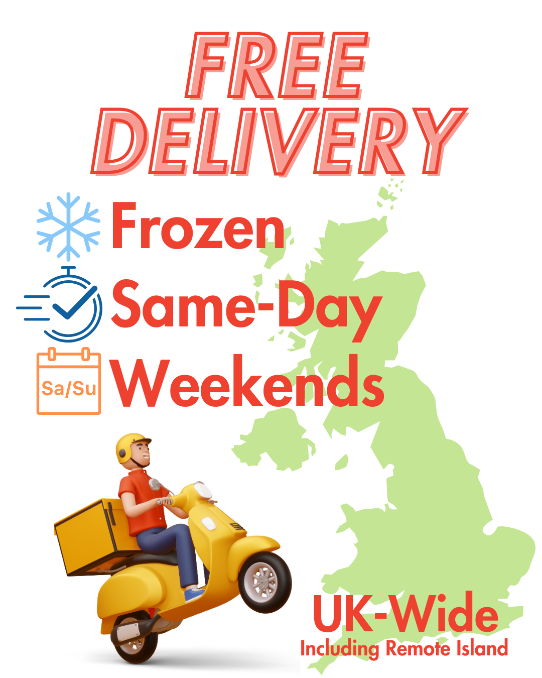 Free Delivery UK-wide