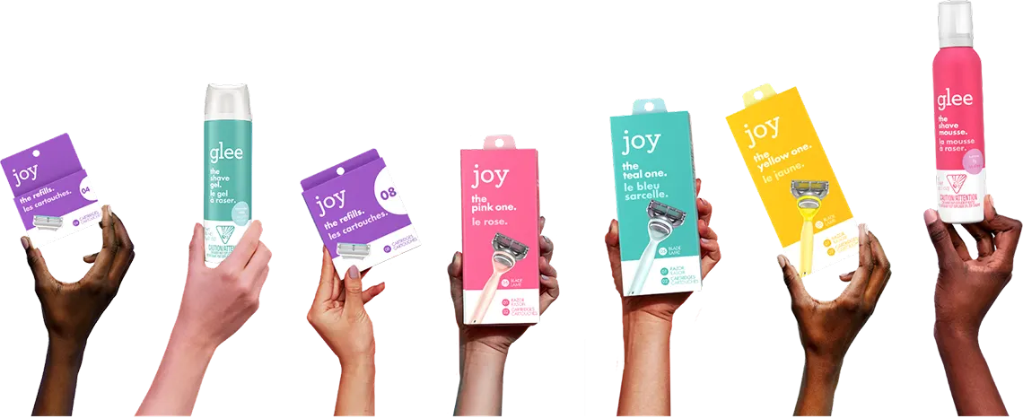 Gamme de produits Joy et Glee Canada