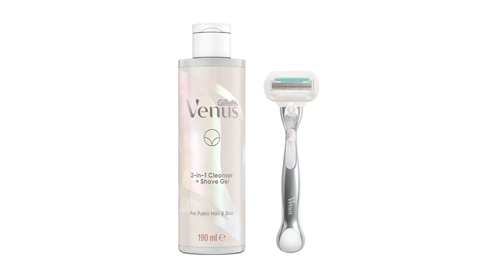 Venus 2 in 1 Cleanser and Shave Gel with Deluxe Smooth razor