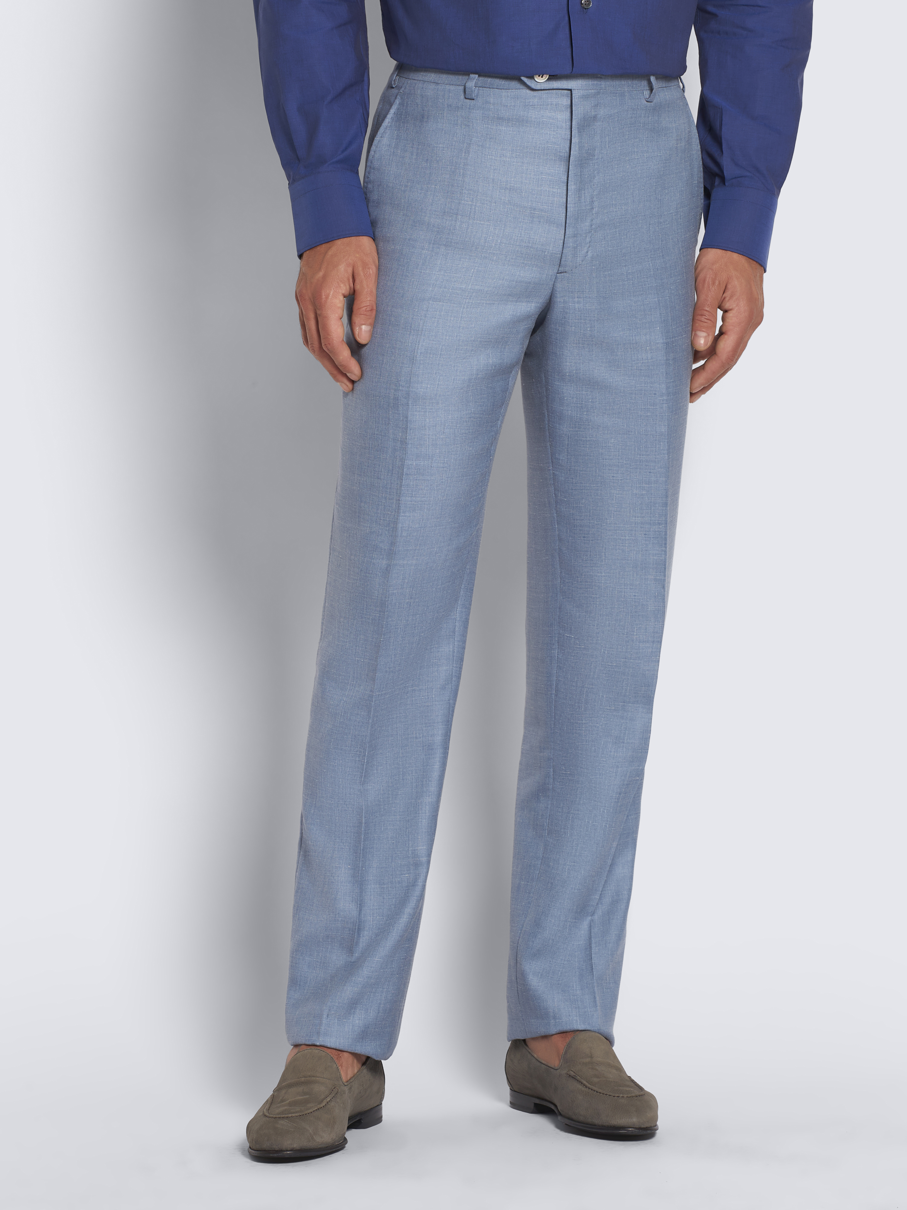 Raymond Formal Trousers  Buy Raymond Contemporary Fit Checkered Blue  Trousers Online  Nykaa Fashion
