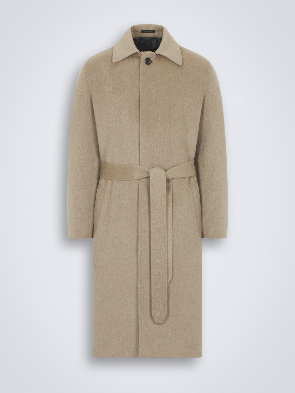 Beige double-splittable wool and cashmere Milano overcoat | Brioni® ZA ...