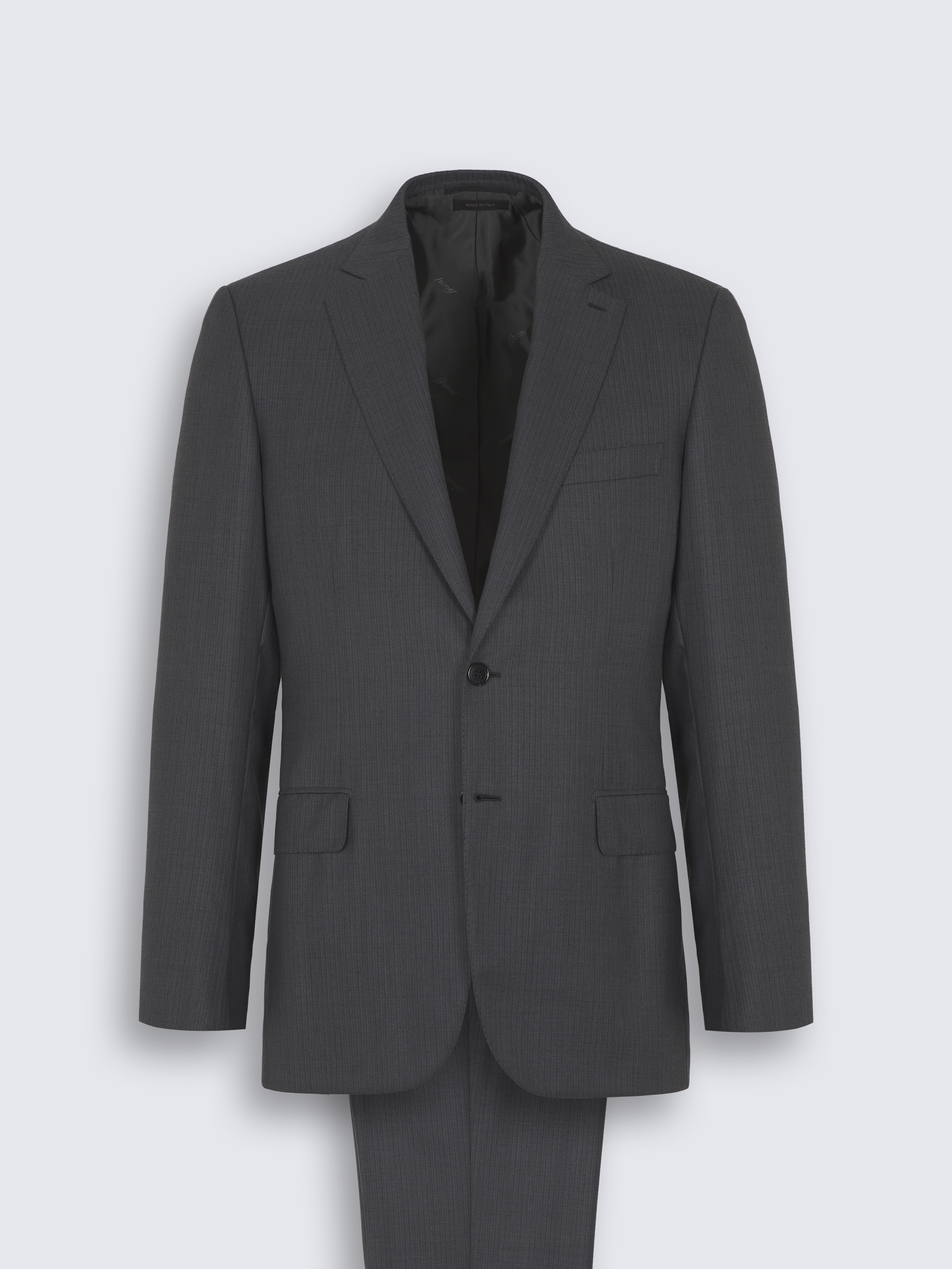 【美品】Brioni ブリオーニ スーツ 2B裏地総柄 グレー 48 RA000NPCA131100F.jpg