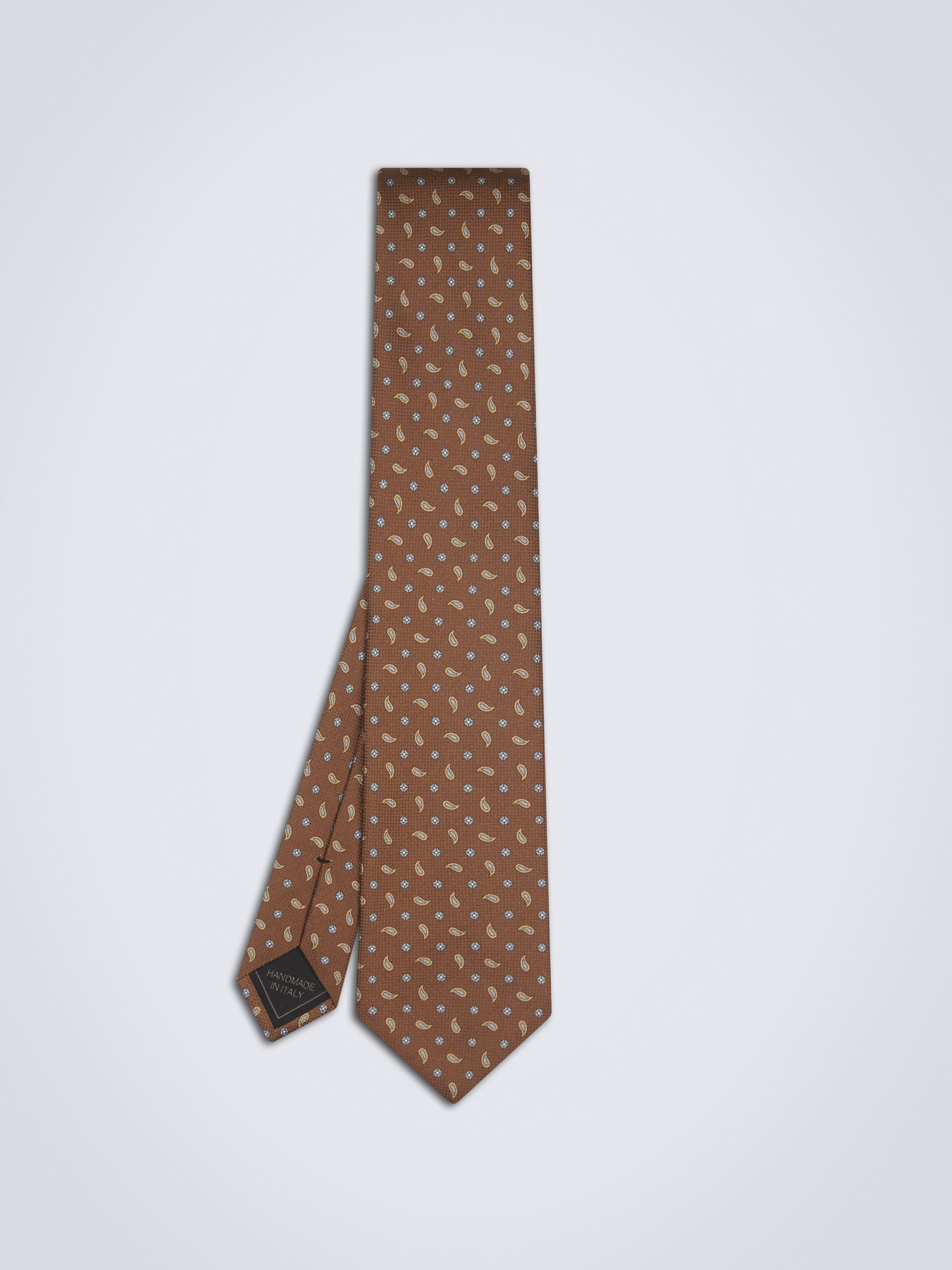 Brown silk tie  Brioni® CA Official Store