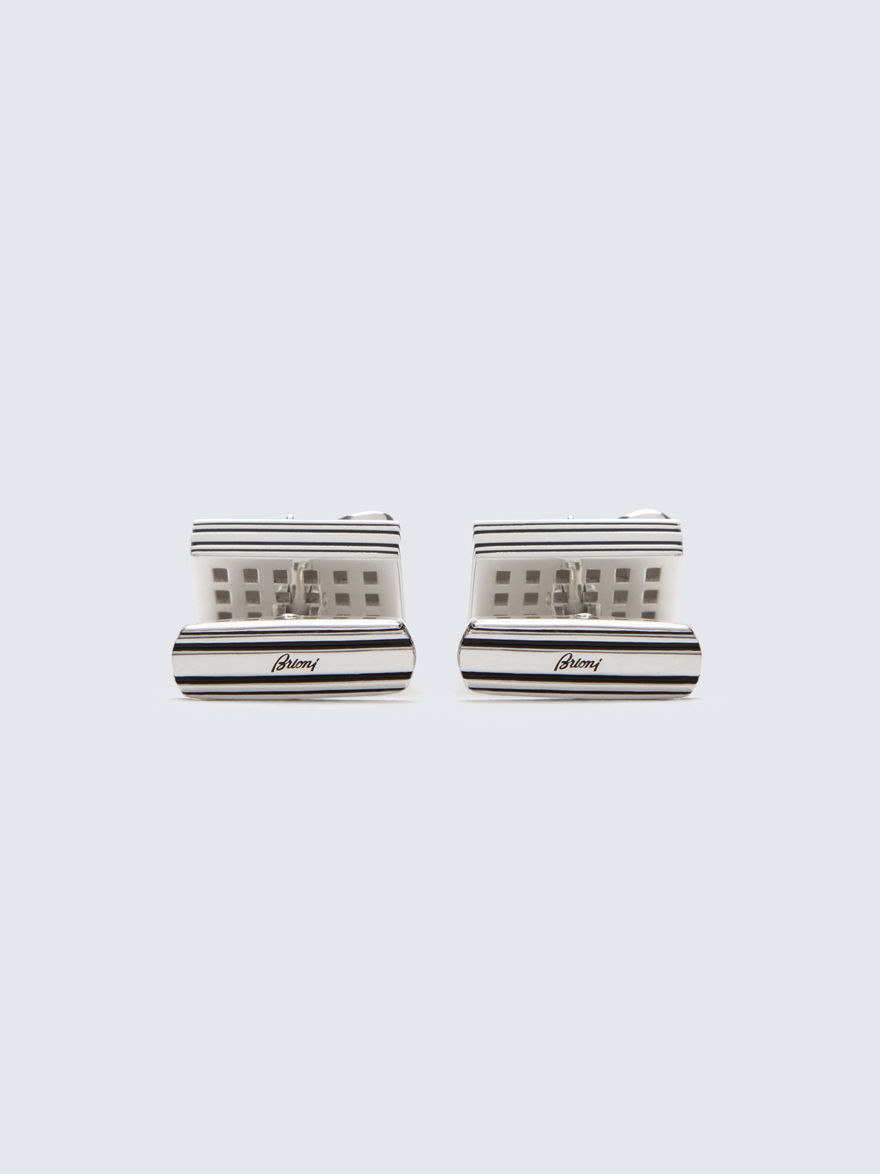 B-logo silver cufflinks  Brioni® CL Official Store
