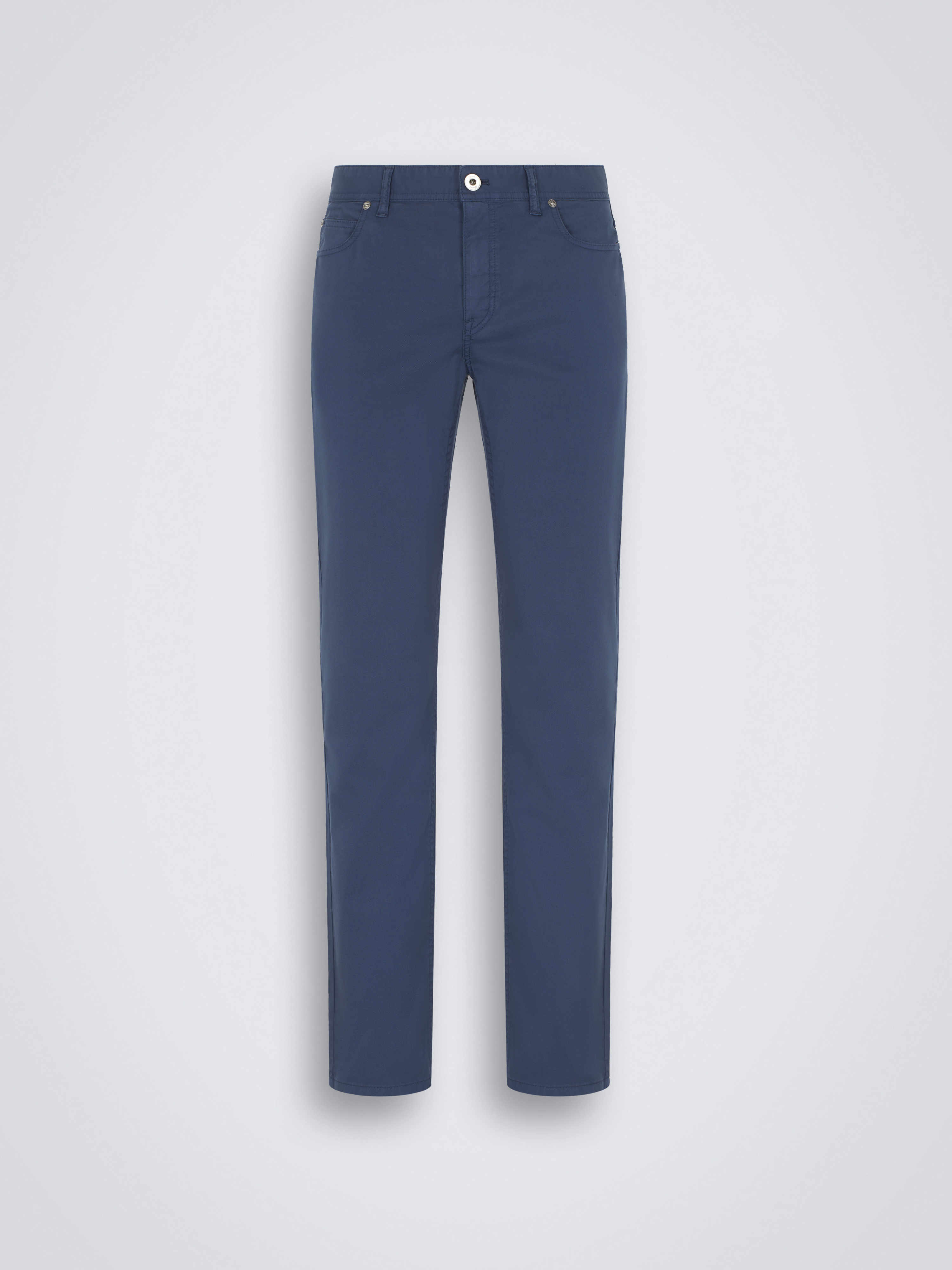 Midnight blue Supima garment dye cotton Chamonix jeans | Brioni
