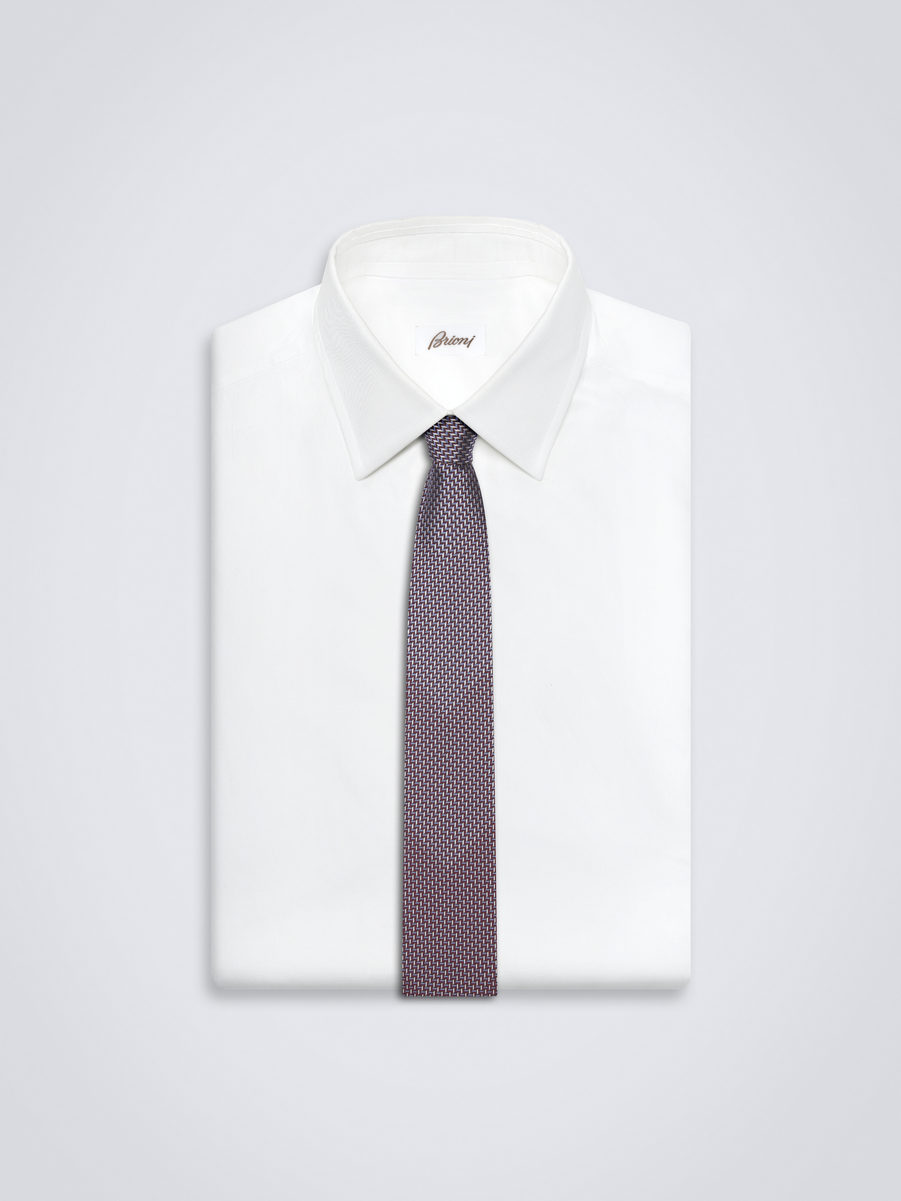 Brioni ネクタイ レジメンタル ライトブルー 光沢 ネクタイ ブルーレジメンタル