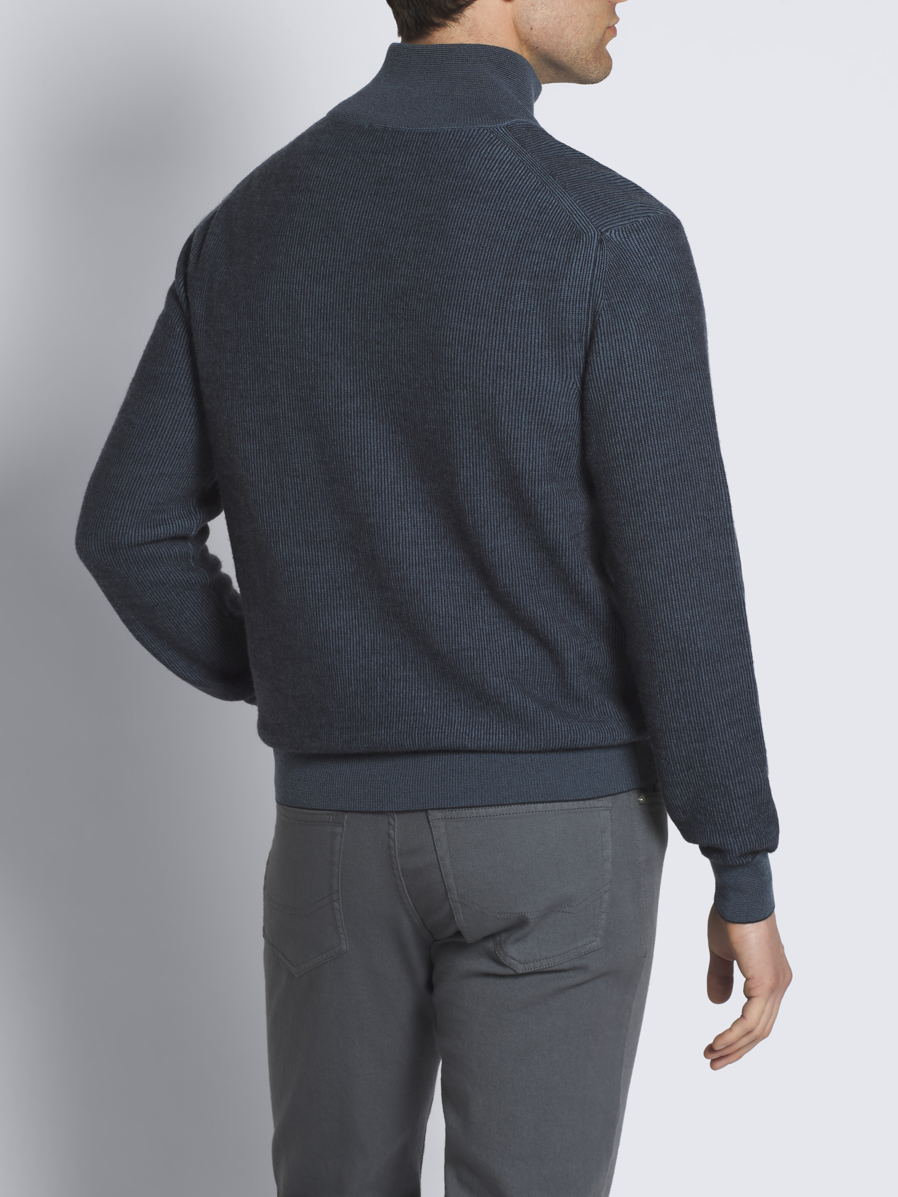 orimi ニットポロ Cable knit oversized sweater made from a mix of alpaca wool