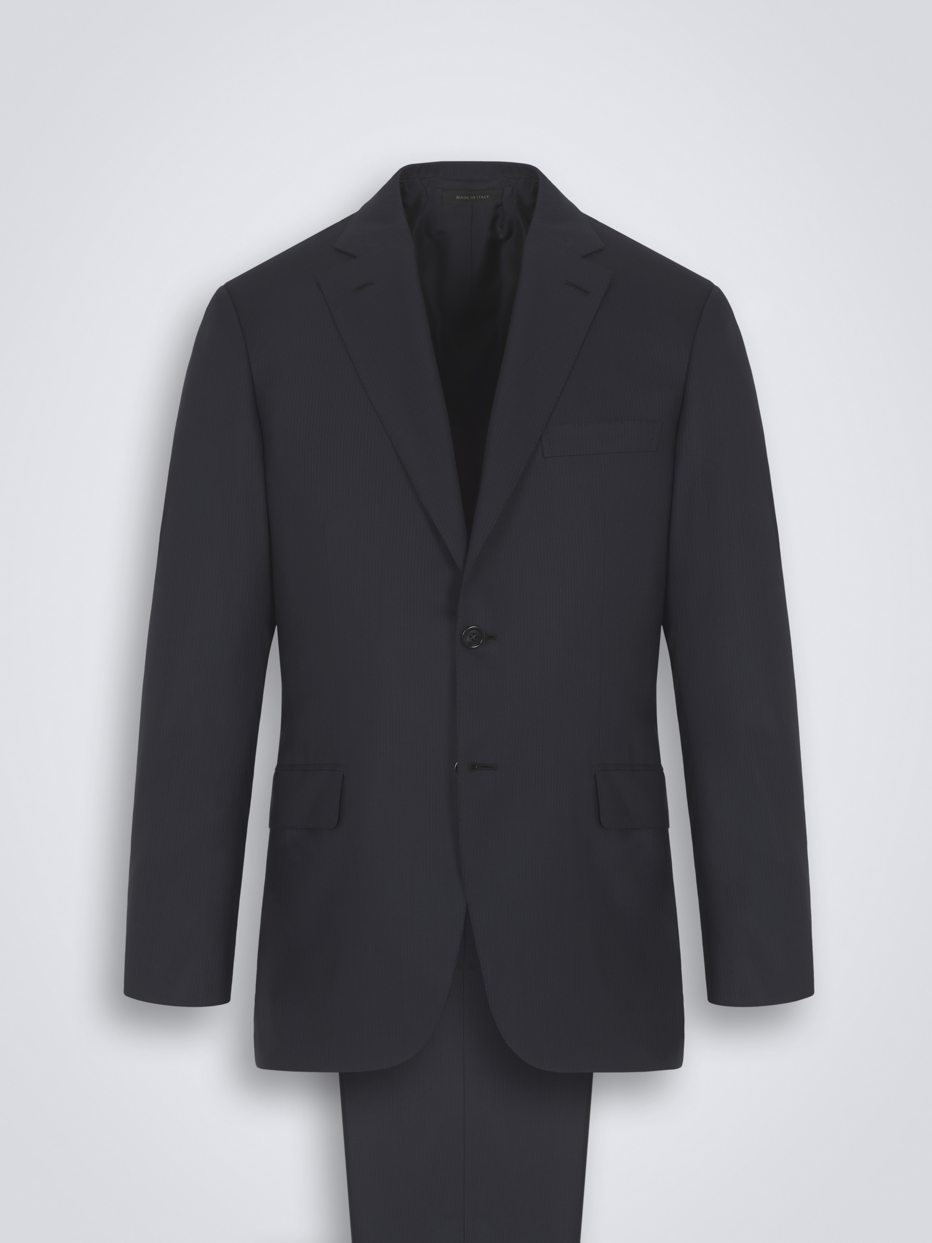 Essential ブルニコ スーツ ネイビーブルースーパー160バージンウール 