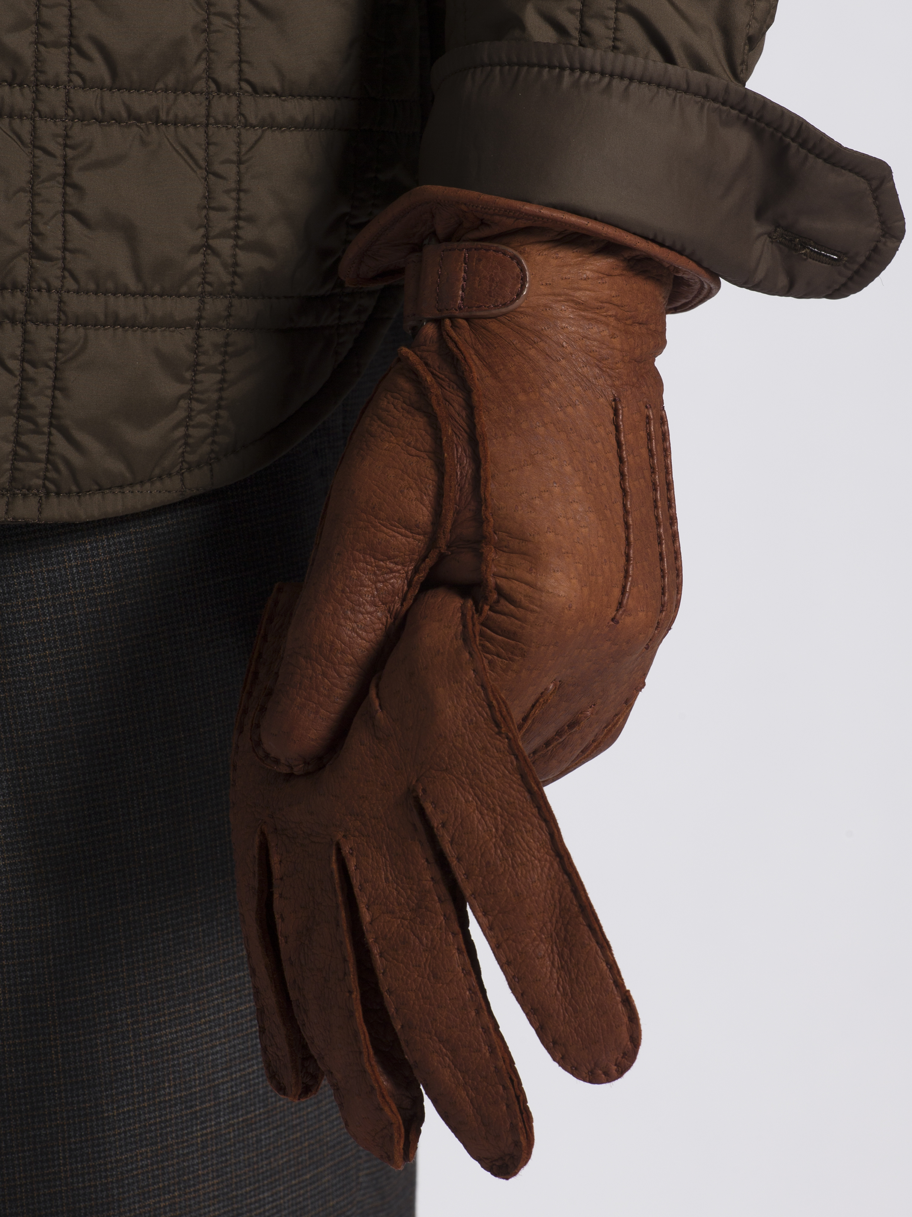 小物 DENTS PECCARY LEATHER GLOVES 8 D-BROWN DENTS PECCARY LEATHER GLOVES 8 D-BROWN