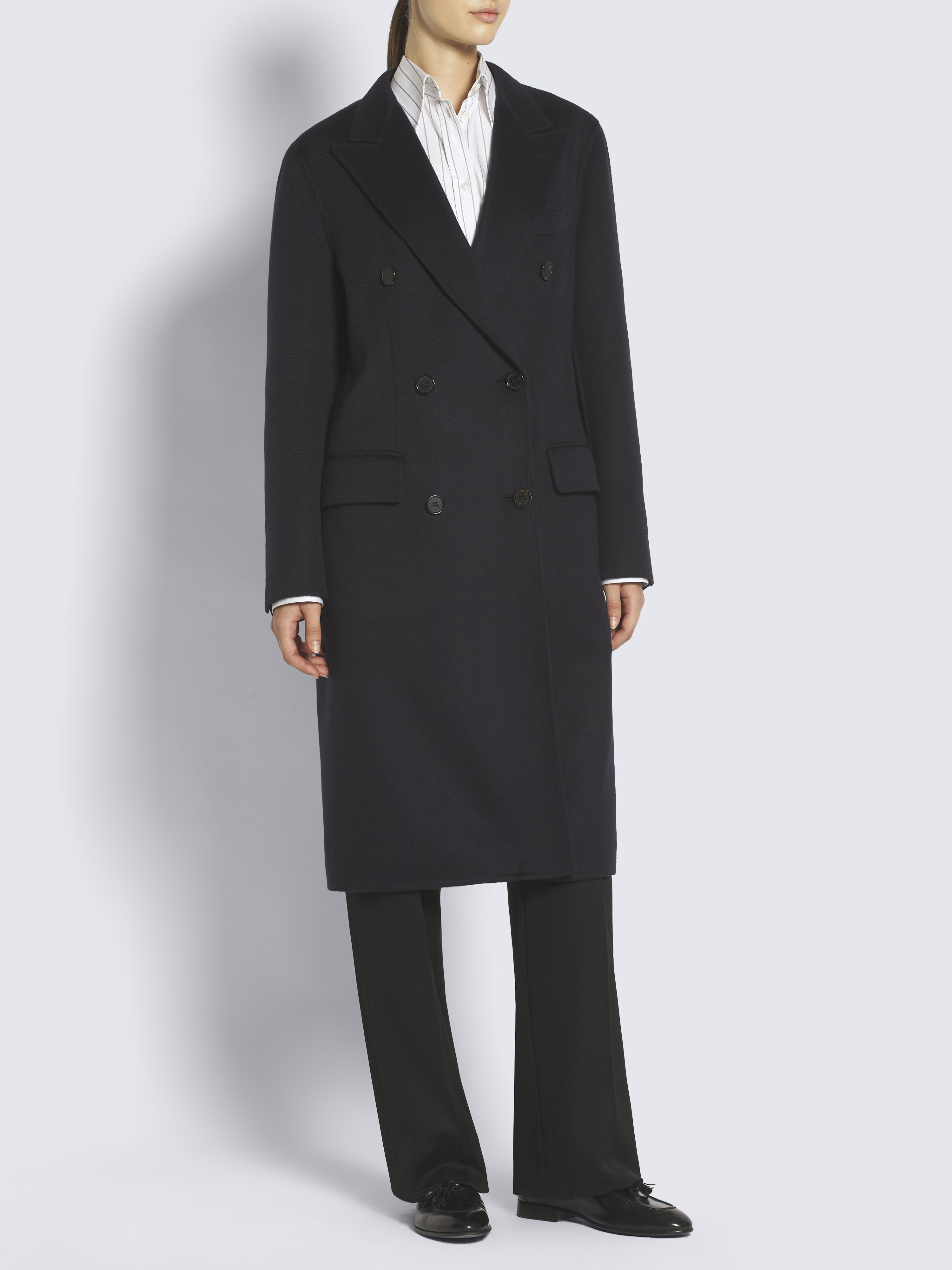 ジャケット・アウター INSILENCE cashmere peaked double coat ROW40MOA3234100R.jpg