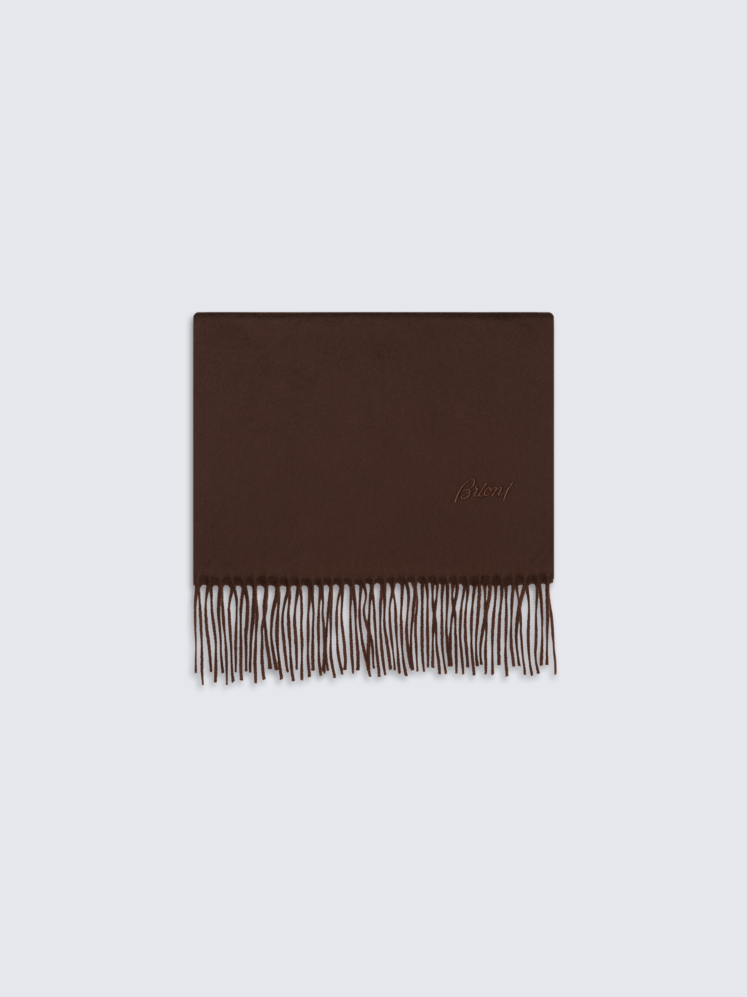 Burnt brown cashmere scarf