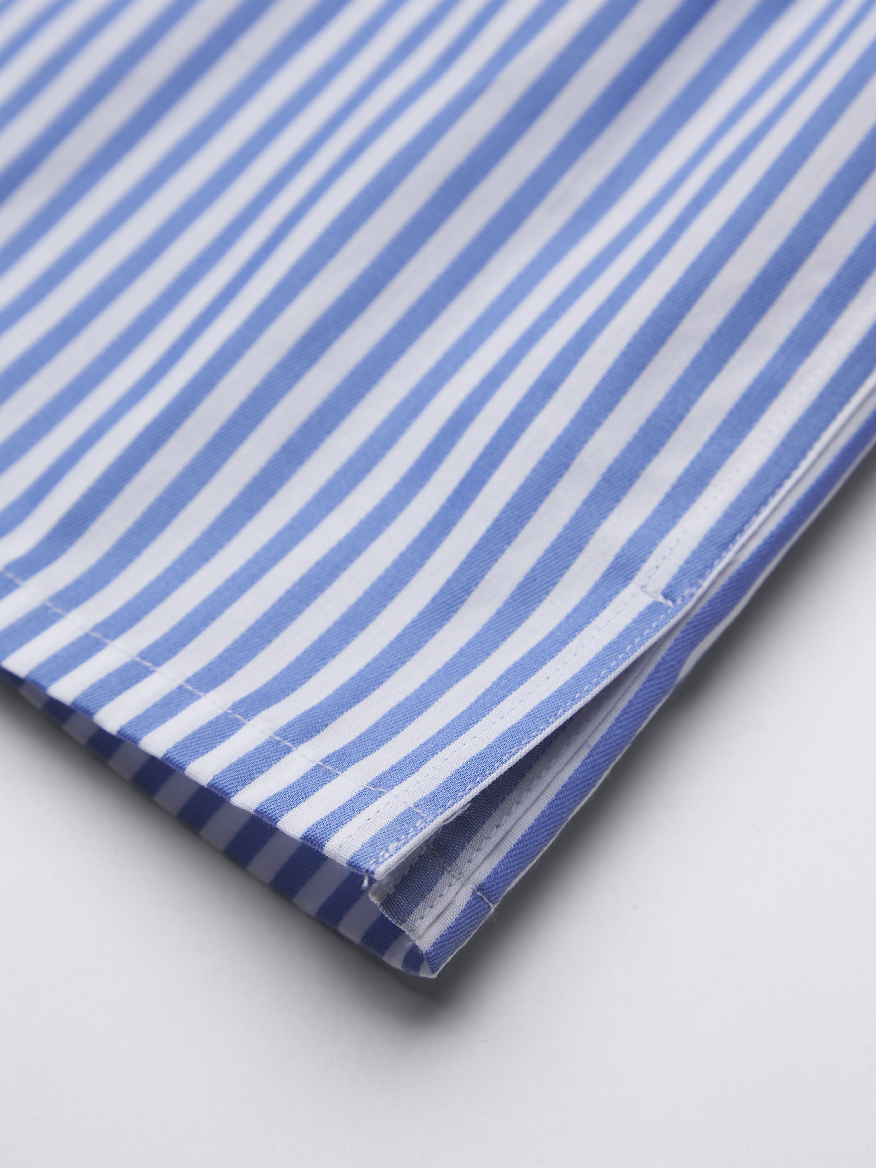 Blue Striped Cotton Boxer Shorts