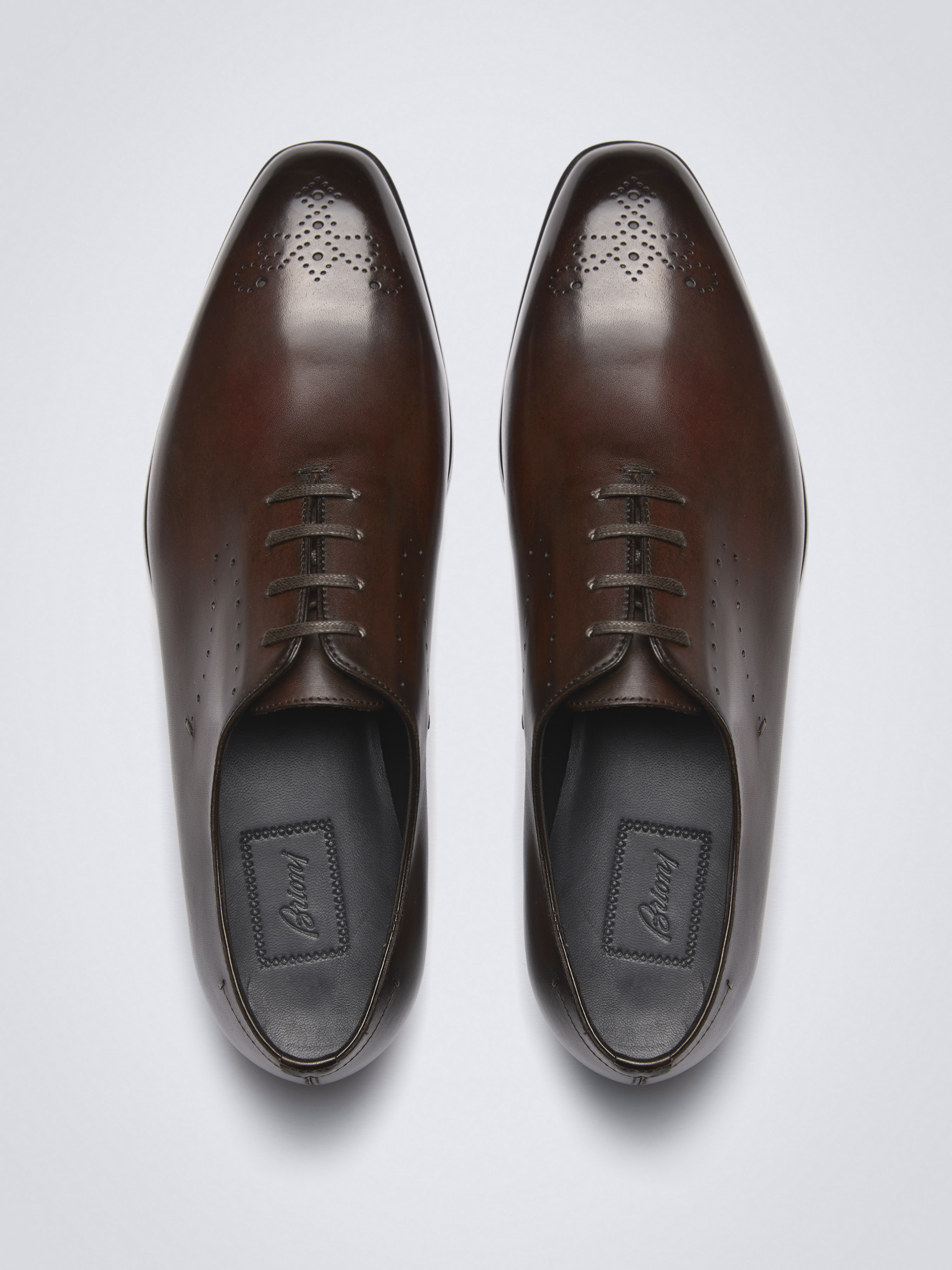 Brown calf leather Elysium oxford shoes
