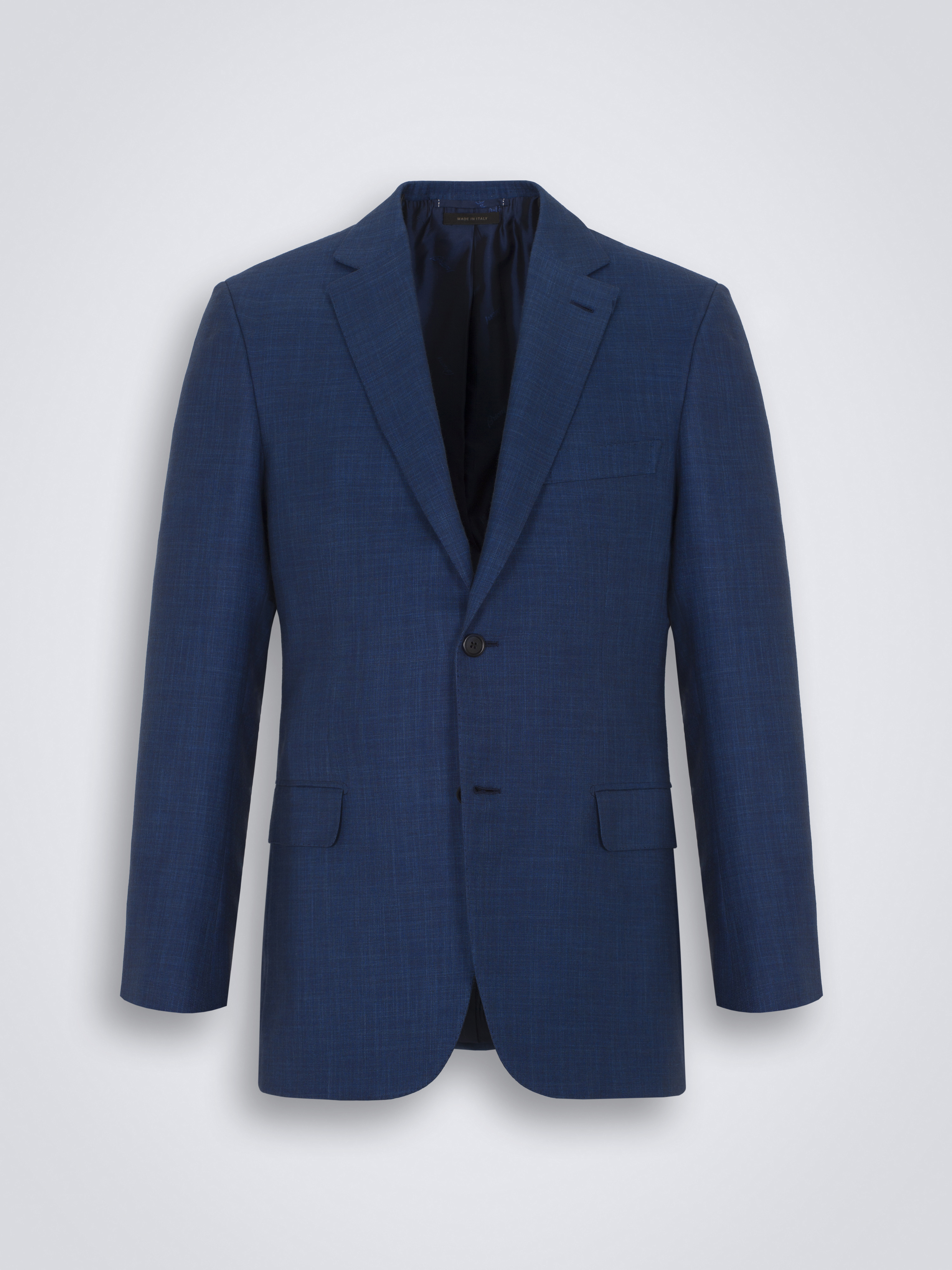 Royal blue vicuña, cashmere and silk Ravello jacket