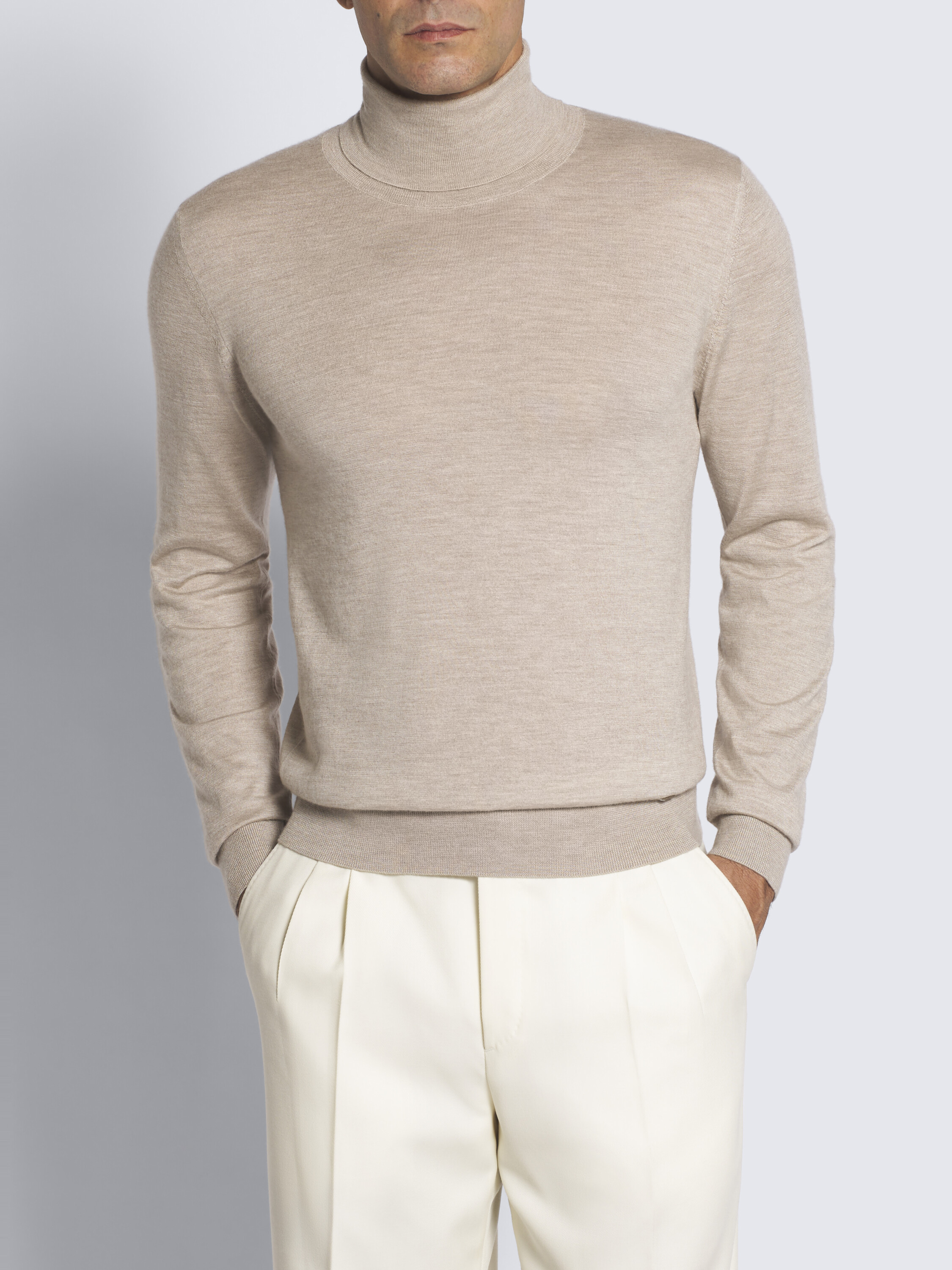 Ivory cashmere 2025 turtleneck sweater