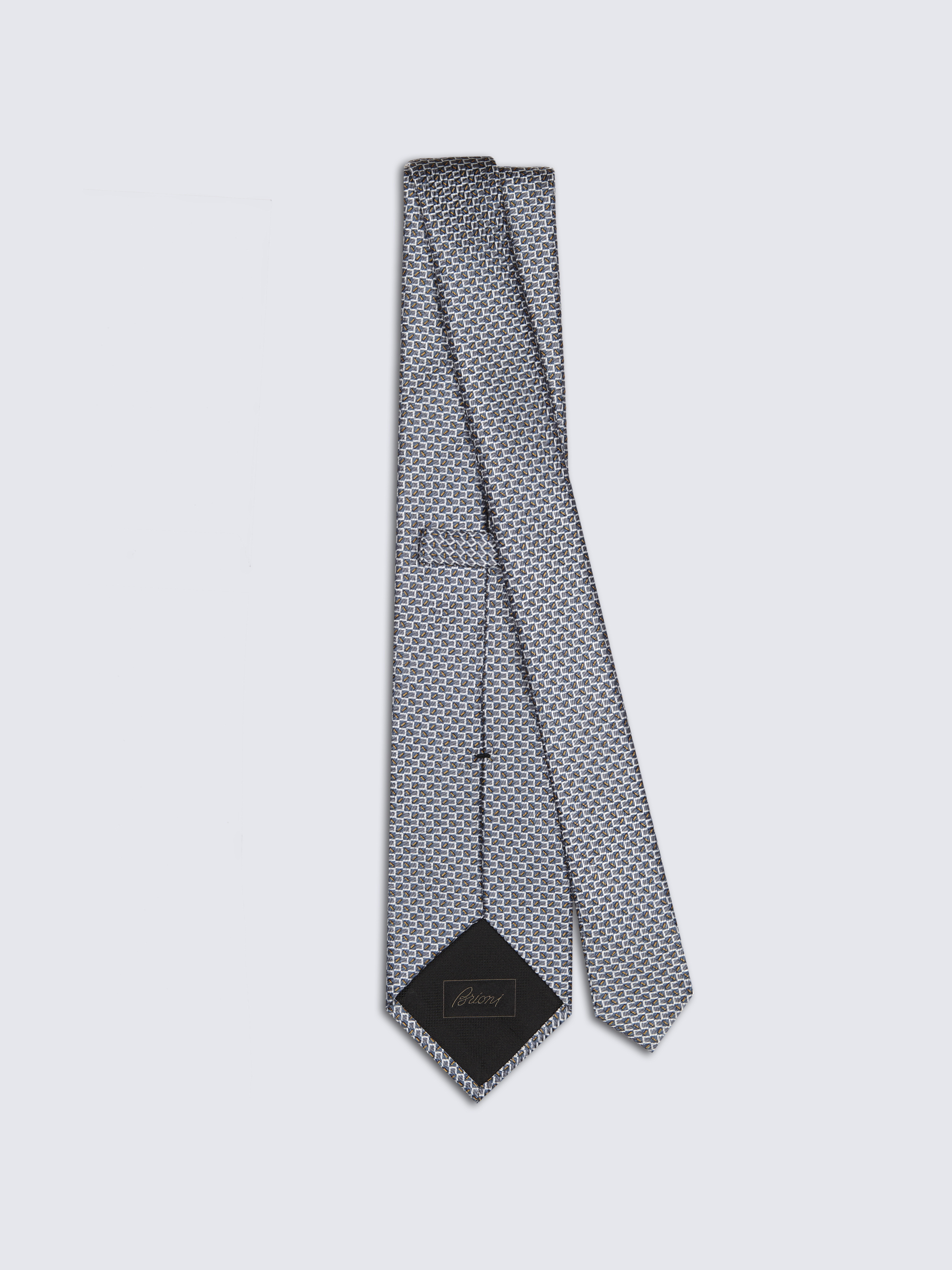 Micro Polyester Solid Gray Necktie – 3.3 Inch Width, Formal Business Or Party Tie, Easy Care