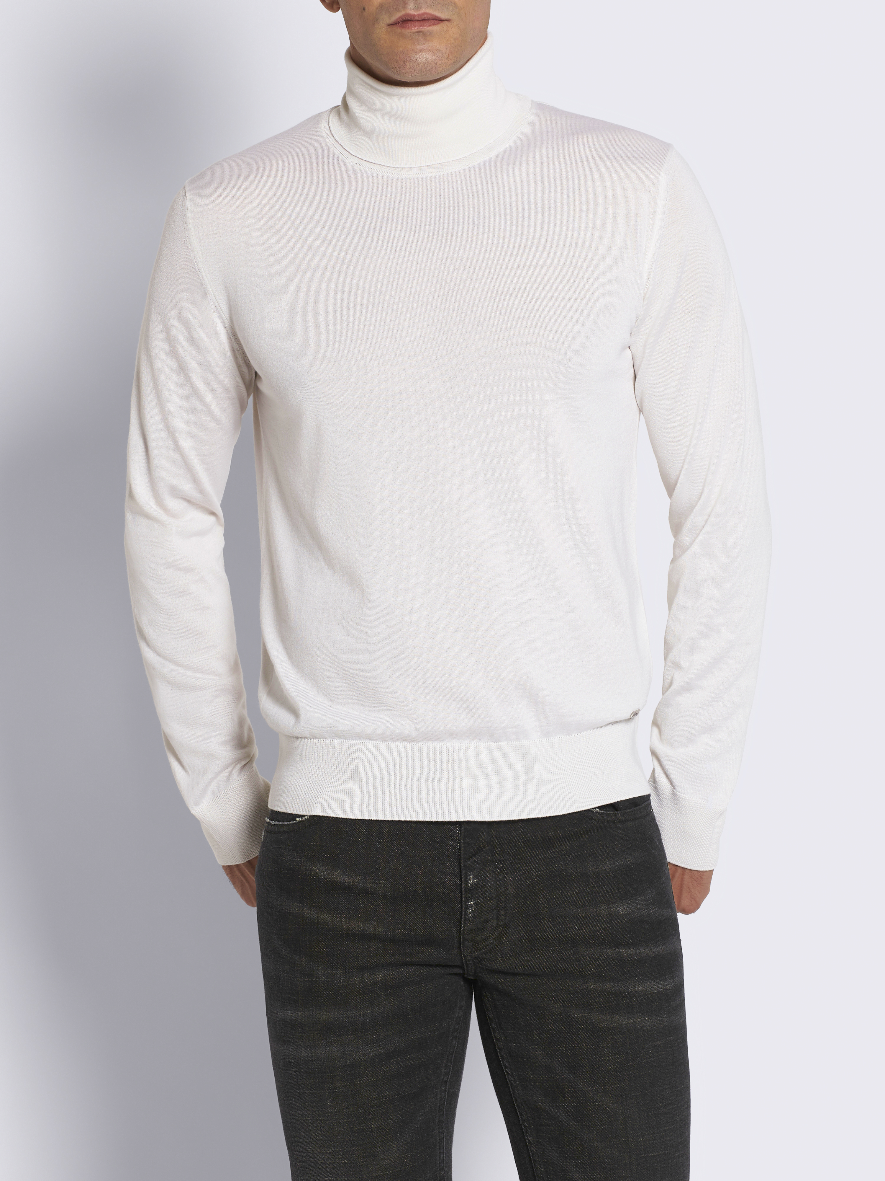 silk high-neck jumper | Brioni® SG 