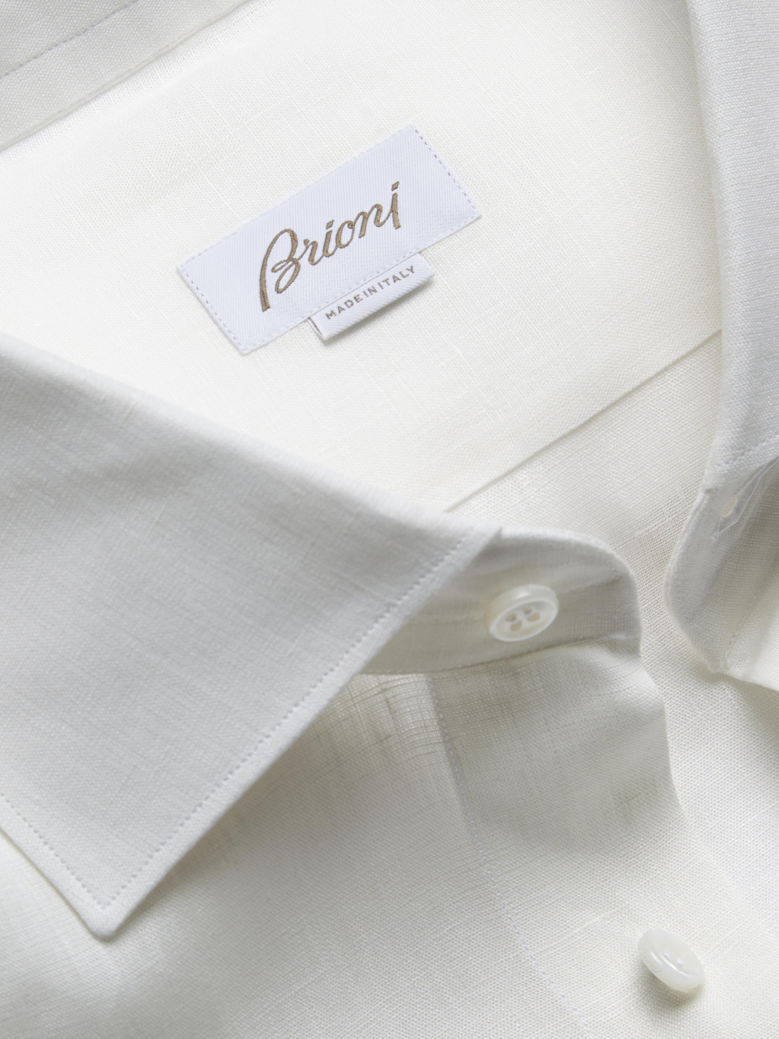La Stupenderia bow-detail linen shirt - White